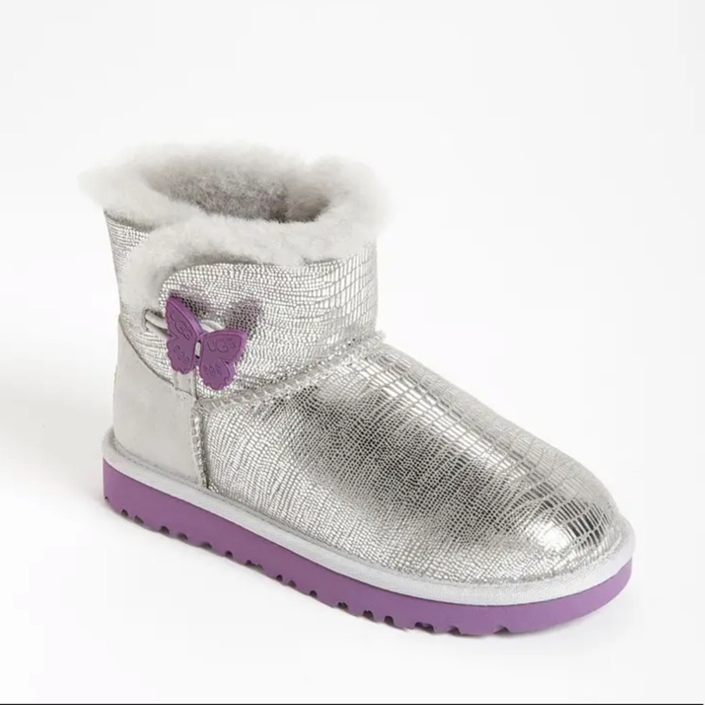 UGG Mini Bailey Button Lizard Boots - Picture 1 of 15